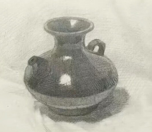 黑陶瓷罐畫(huà)法