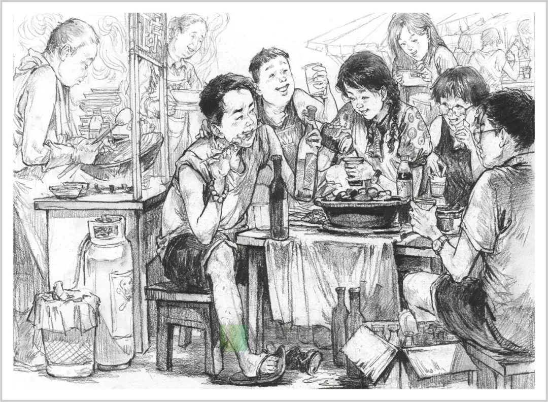 北藝畫室速寫示范