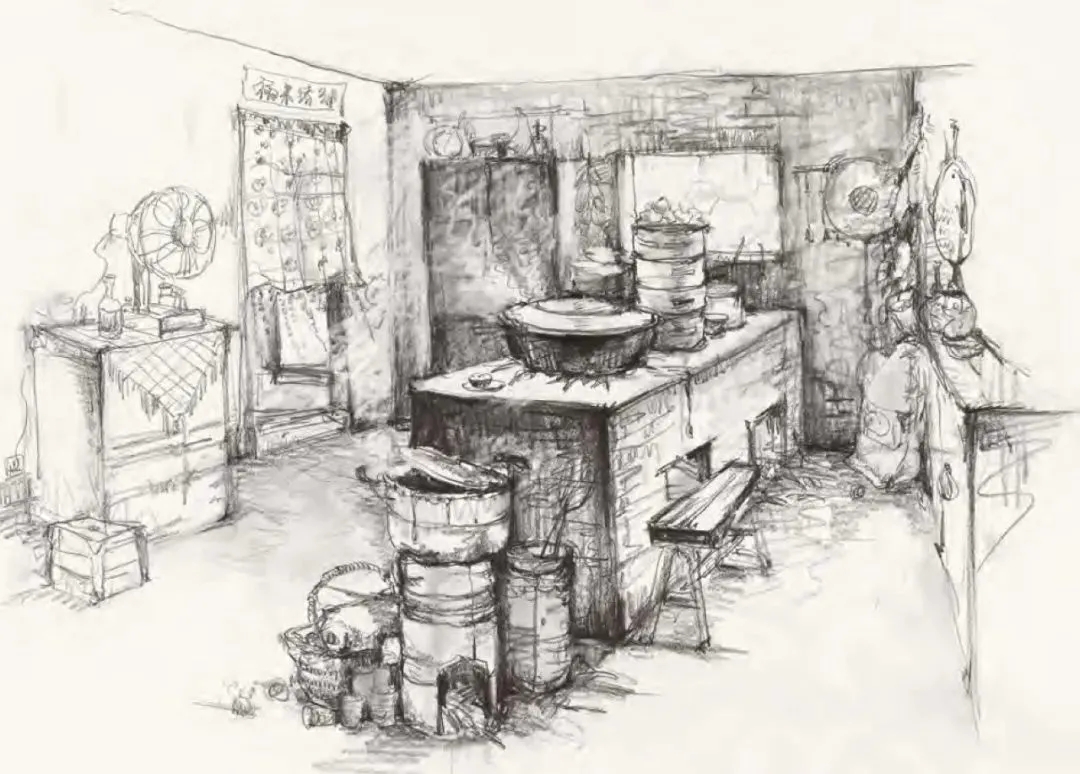 央美場(chǎng)景速寫(xiě)作品