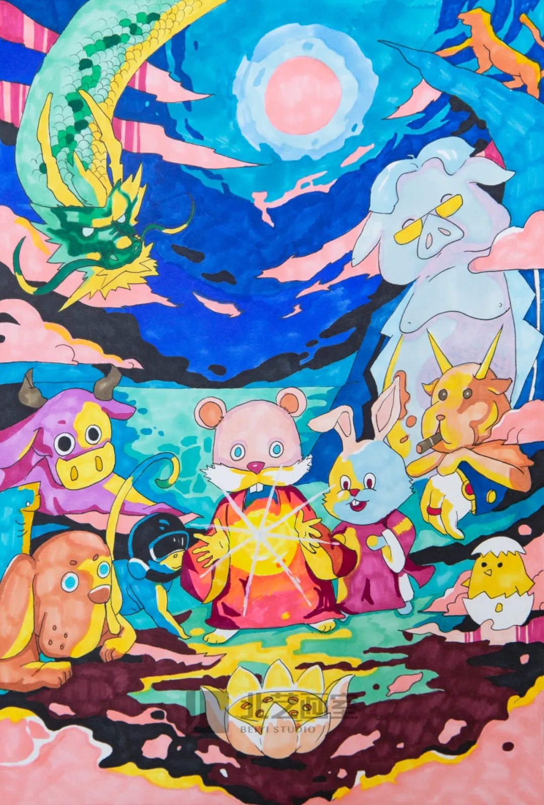 藝術小人才繪畫作品欣賞