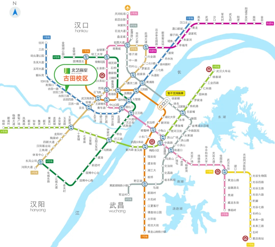 古田校區(qū)地鐵線路圖