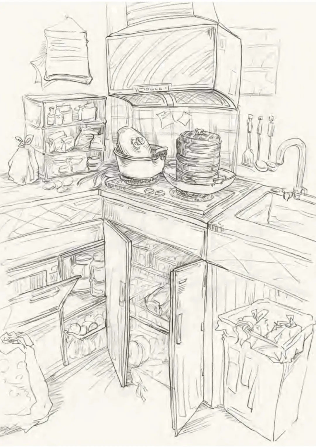 央美場(chǎng)景速寫(xiě)作品
